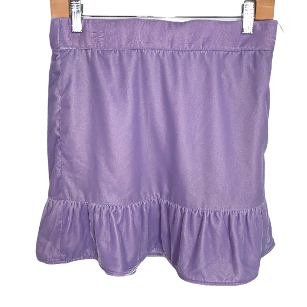 J. Crew Lavender Velvet Peplum Skirt with Pockets